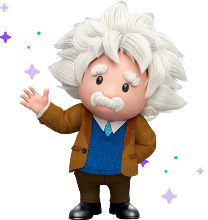 AI assistant character waving