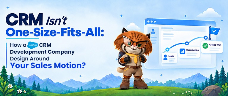 CRM Isn’t One-Size-Fits-All: How a Salesforce CRM Development Company Designs Around Your Sales Motion?